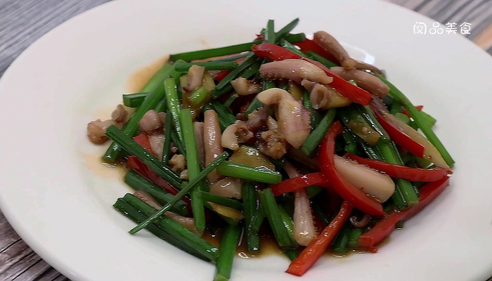 韭苔炒鱿鱼