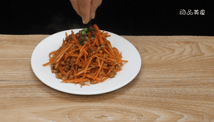 肉末胡萝卜丝做法步骤：8