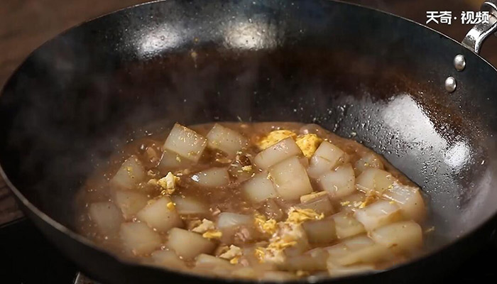 鸡蛋烧凉粉做法步骤：7