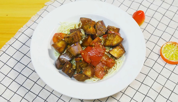 番茄茄丁打卤面做法步骤：7