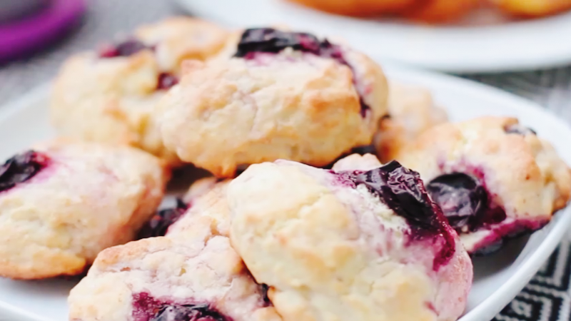 蓝莓曲奇做法步骤：4