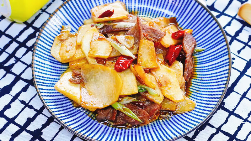 地瓜炒肉