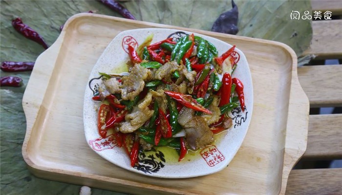 辣椒五花肉做法步骤：10