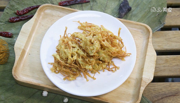 炸金针做法步骤：6