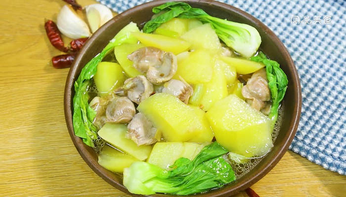 土豆炖鸡胗做法步骤：10