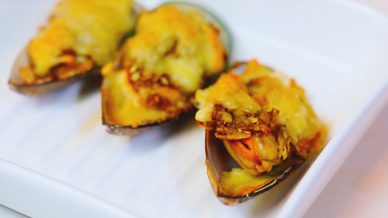 芝士蒜蓉烤青口