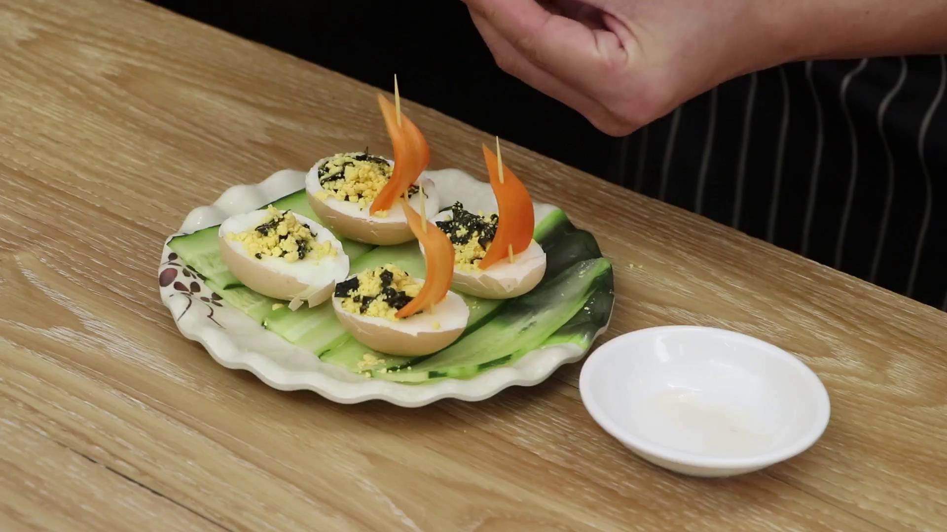 海苔蒸鸡蛋做法步骤：7