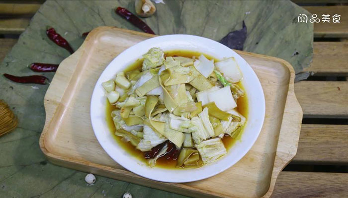 白菜炒豆皮做法步骤：11