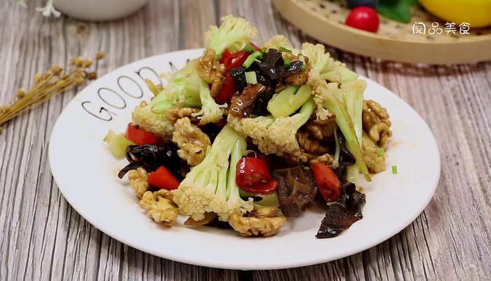核桃仁炒菜花