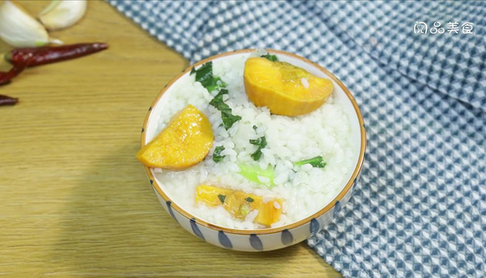 红薯青菜粥