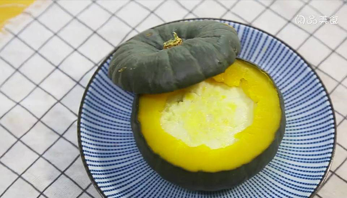南瓜蒸蛋做法步骤：4