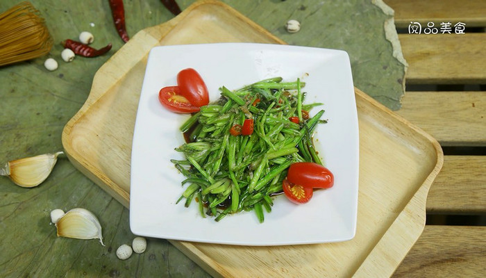 炒菠菜梗做法步骤：6